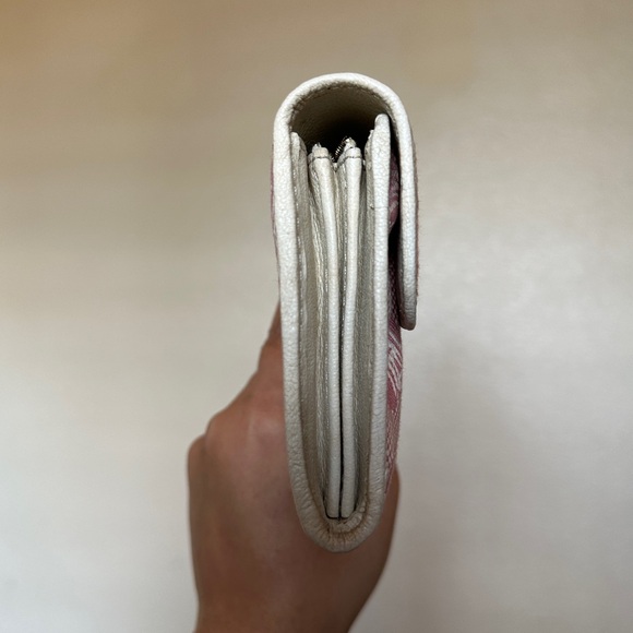 Celine Triomphe Canvas Wallet in Pink - Picture 8 of 16